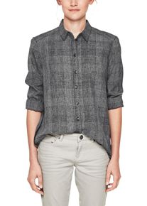 Q/S Designed By, Damen Strukturbluse, Hellgrau