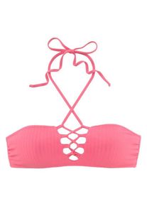 Lascana, Damen Bandeau-Top, Pink