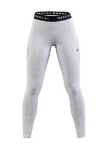MOROTAI, Damen Sport-Leggings, Hellgrau / Schwarz / Wei&szlig;