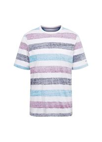& Colours & Sons COLOURS & SONS, Herren T-Shirt 'FRANK', Hellblau / Lila / Wei&szlig;