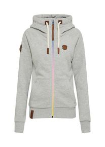 Naketano, Damen Sweatjacke 'Der letzte seiner Art', Graumeliert