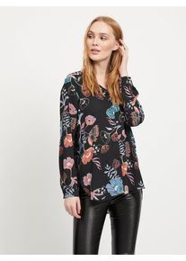 Vila, Damen Bluse, Mischfarben / Schwarz