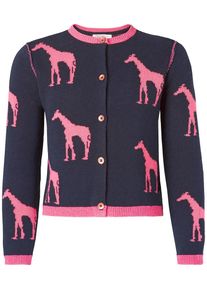 Noppies, M&auml;dchen Strickjacke Desperes, Dunkelblau / Pink