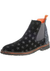 Toni Pons, Damen Chelsea Boots, Schwarz / Silber
