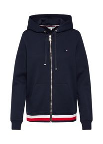 Tommy Hilfiger, Damen Sweatjacke 'HERITAGE ZIP-THROUGH', Dunkelblau