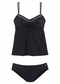 s.Oliver RED LABEL Beachwear, Damen Tankini, Schwarz