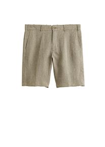 Mango Man, Herren Bermudas 'Carp', Dunkelbeige / Khaki