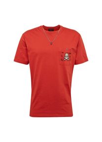 THE KOOPLES, Herren T-Shirt mit bestickter Brusttasche, Rot