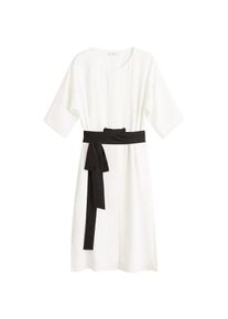 Mango, Damen Kleid 'Сruce-i', Schwarz / Weiß