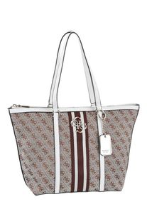 Guess, Damen Shopper 'Vintage', Braun / Kastanienbraun / Rauchgrau / Weiß