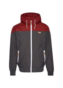 Iriedaily, Herren Übergangsjacke, Anthrazit / Rot