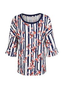 JUNAROSE, Damen Top 'JRODETTE JORDAN', Navy / Rot / Weiß