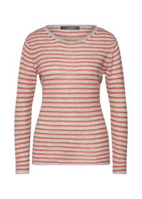 BLOVED, Damen Kaschmirpullover, Grau / Pastellrot