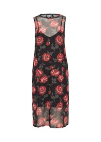 Catwalk Junkie, Damen Kleid 'SPICY ROSE', Grau / Rosa / Schwarz