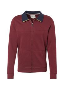 Tom Tailor, Herren Schlichte Sweatjacke, Burgunder