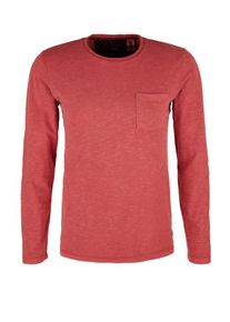 s.Oliver RED LABEL, Herren Longsleeve, Rotmeliert