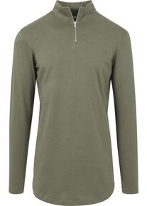 Urban Classics, Herren Longsleeve, Oliv