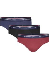 Tommy Hilfiger, Herren Unterhose 'Brief', Marine / Rot / Schwarz / Wei&szlig;