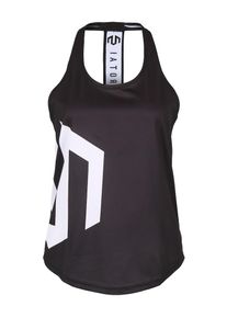 MOROTAI, Damen Sport-Top 'NAKA Brand Stringer', Schwarz / Weiß
