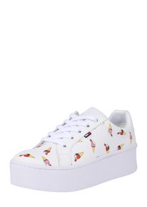 Tommy Jeans, Damen Sneaker 'ROXIE', Rot / Wei&szlig;