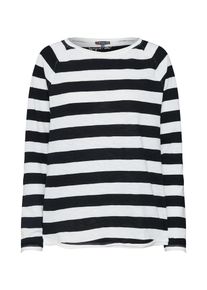 Street One, Damen Shirt, Schwarz / Wei&szlig;