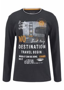 MAN'S WORLD Man's World, Herren Langarmshirt, Nachtblau