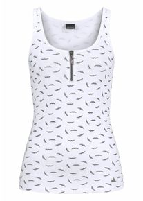 Arizona, Damen Tanktop, Schwarz / Wei&szlig;