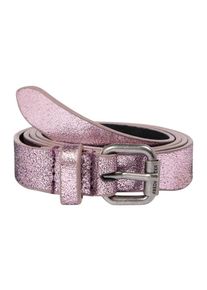 FREDsBRUDER, Damen G&uuml;rtel 'Small Flashy Belt', Silbergrau / Pink