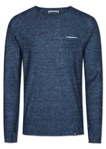 & Colours & Sons COLOURS & SONS, Herren Longsleeve 'Tom', Blaumeliert