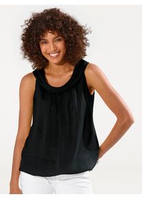 Heine, Damen Blusentop, Schwarz
