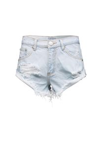 Glamorous, Damen 'KA2975' High Waist Denim Shorts, Hellblau