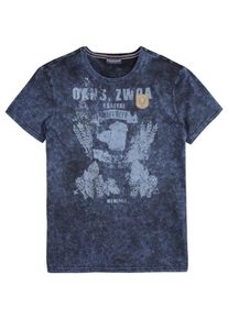 Kr&uuml;ger Buam Kr&uuml;ger Buam, Herren Trachtenshirt, Blau / Rauchblau