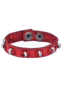 Campomaggi, Damen Armband, Rot / Silber