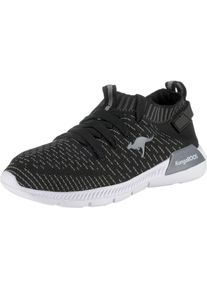 Kangaroos, M&auml;dchen Sneakers 'K-SOCK II', Schwarzmeliert