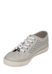Mustang, Damen Sneaker mit Strass-Besatz, Beige / Hellgrau