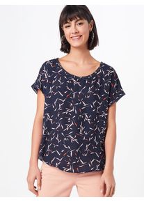 Banana Republic, Damen Bluse 'SS PICOT PICOT TRIM BLOUSE FLORAL LEAVES', Navy
