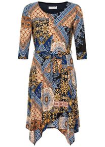 IN FRONT, Damen Kleid 'Venice', Beige / Mischfarben