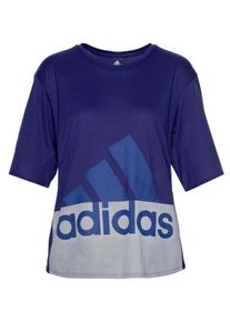 adidas Performance, Damen T-Shirt, Blau / Rauchblau