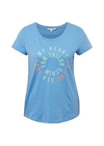 Tom Tailor Denim, Damen T-Shirt, Hellblau