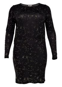 Only Carmakoma, Damen Kleid, Gold / Schwarz