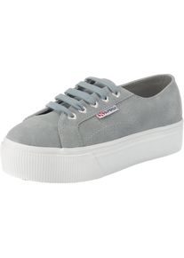 Superga, Damen Sneaker, Grau / Weiß