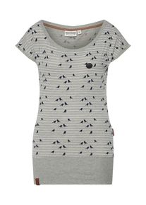Naketano, Damen Shirt 'Wolle Spatzl', Graumeliert