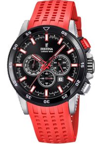 Festina, Herren Chronograph 'Chrono Bike, F20353/8', Orangerot / Schwarz / Silber