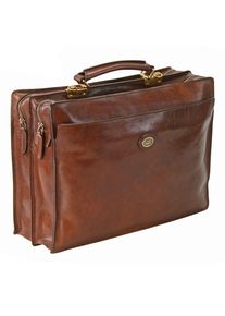 The Bridge, Herren Story Uomo Aktentasche Leder 40 cm, Kastanienbraun