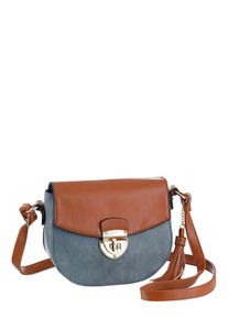 J. JAYZ, Damen Umhängetasche, Taubenblau / Rostbraun