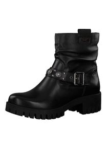 s.Oliver RED LABEL, Damen Biker Boots, Schwarz