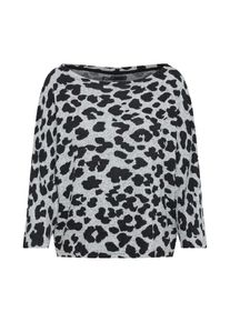 Only, Damen Pullover 'MALA LEO', Grau / Schwarz