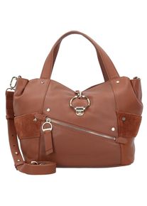 Liebeskind Berlin, Damen Ring Lock Handtasche, Cognac