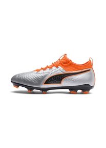 Puma, Herren Fußballschuhe 'ONE 2', Neonorange / Schwarz / Silber
