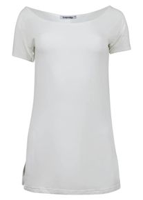 Trueprodigy, Damen Longshirt 'Naira', Wei&szlig;